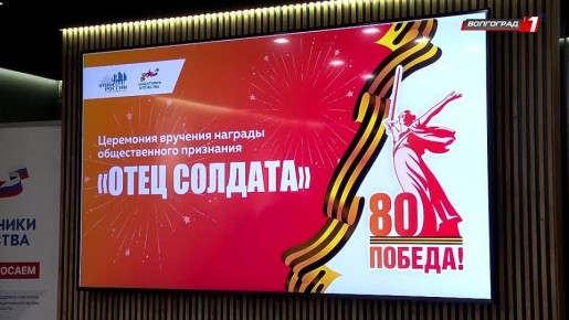 В Волгограде состоялась церемония вручения награды «Отец солдата»